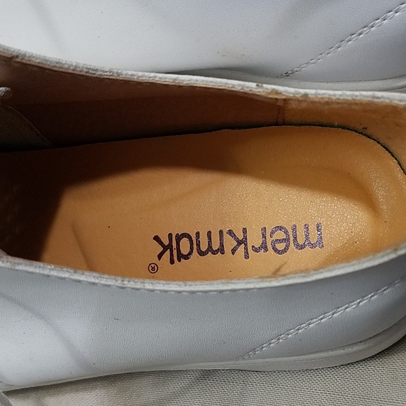 (New) Merkmak Black Leather Casual Shoe Men's Size 10 - Picture 4 of 5